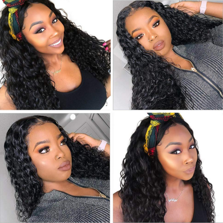 Deep Wave Wig 13*4 Transparent Lace Front Wigs 180%&220%&250% Density Brazilian Human Hair Wigs bling hair