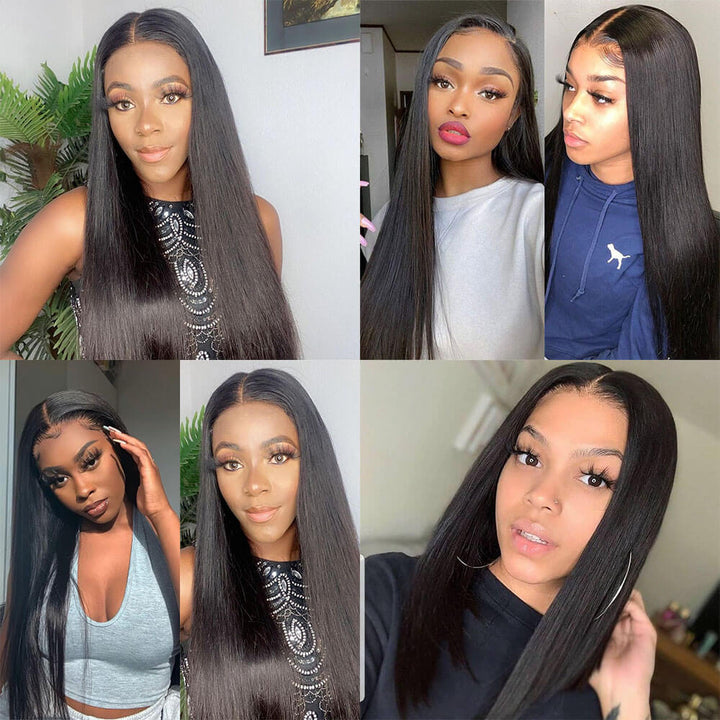 Straight Hair 3 Bundles With 4×4 Closure 100% Virgin Hair Bling Hair