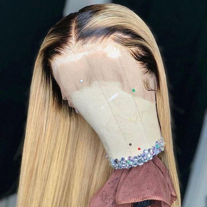 Brazilian Straight Hair 3 Bundles 100% Human Hair Weave Bundles 1B/613 Color Virgin Hair 12A Grade Bling Hair