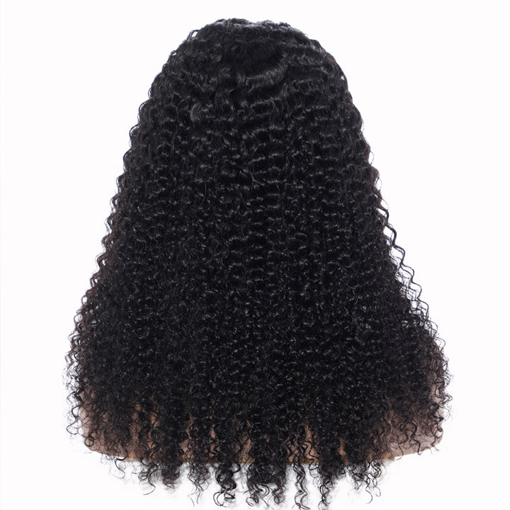 Super Sale Omber Color Kinky Curly Bandeau Perruques Glueless Virgin Hair Wigs 