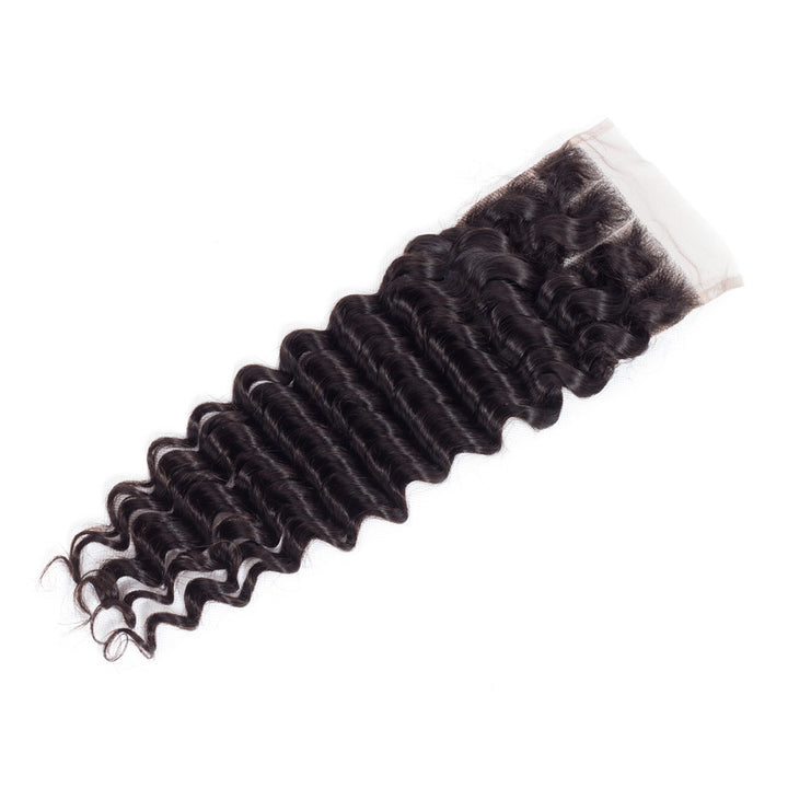 Deep Wave Closure 4*4  Lace Closure Natural Color Bling hair - Bling Hair
