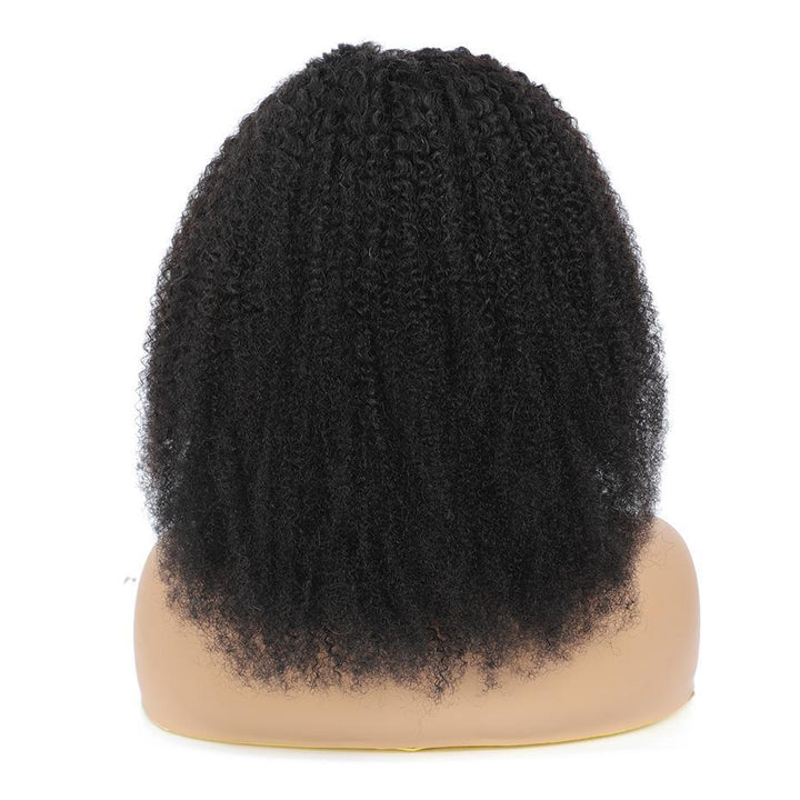 Flash Deal Afro Kinky Curly Headband Human Hair Wigs No Code Needed