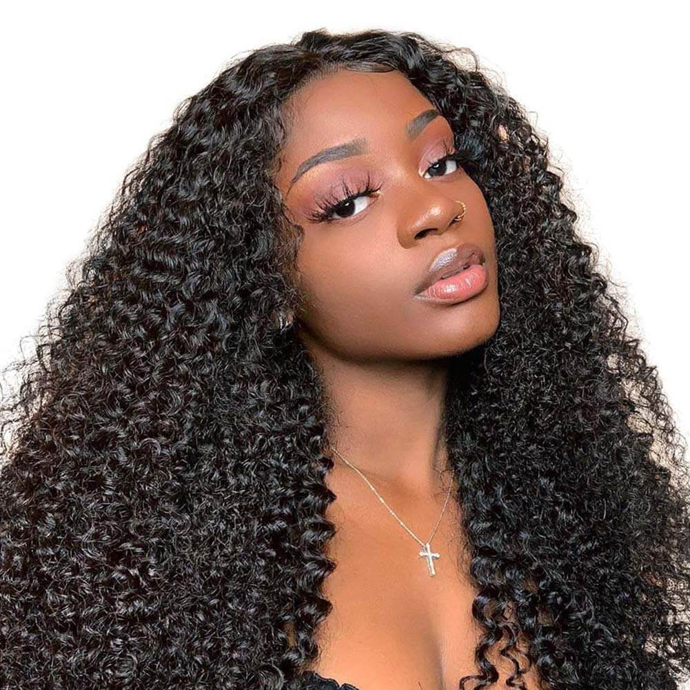 Bling Hair Curly Hair 3 Bundles With 4×4 Closure Virgin Hair
