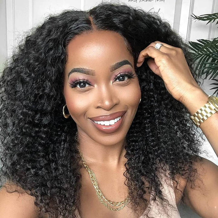 Bling Hair Curly Hair 3 Bundles With 4×4 Closure Virgin Hair