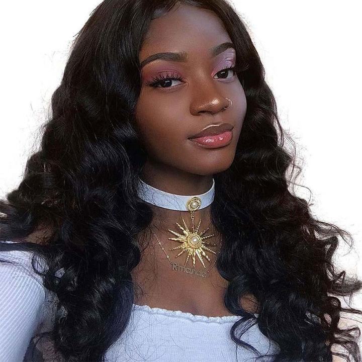 Brazilian Loose Wave Bundles With 13×4 Lace Frontal 10A Grade 100% Human Remy Hair Bling Hair - Bling Hair