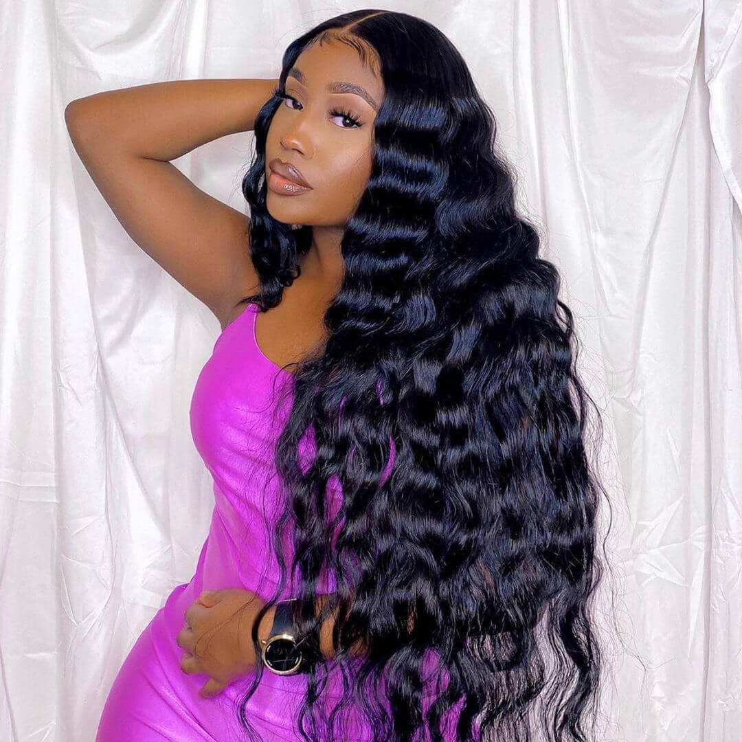 Indian Loose Deep 3 Bundles With 4×4 Closure 15A Grade 100% Human Virgin Hair Bling Hair