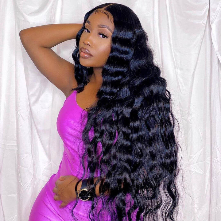 Indian Loose Deep 3 Bundles With 4×4 Closure 15A Grade 100% Human Virgin Hair Bling Hair