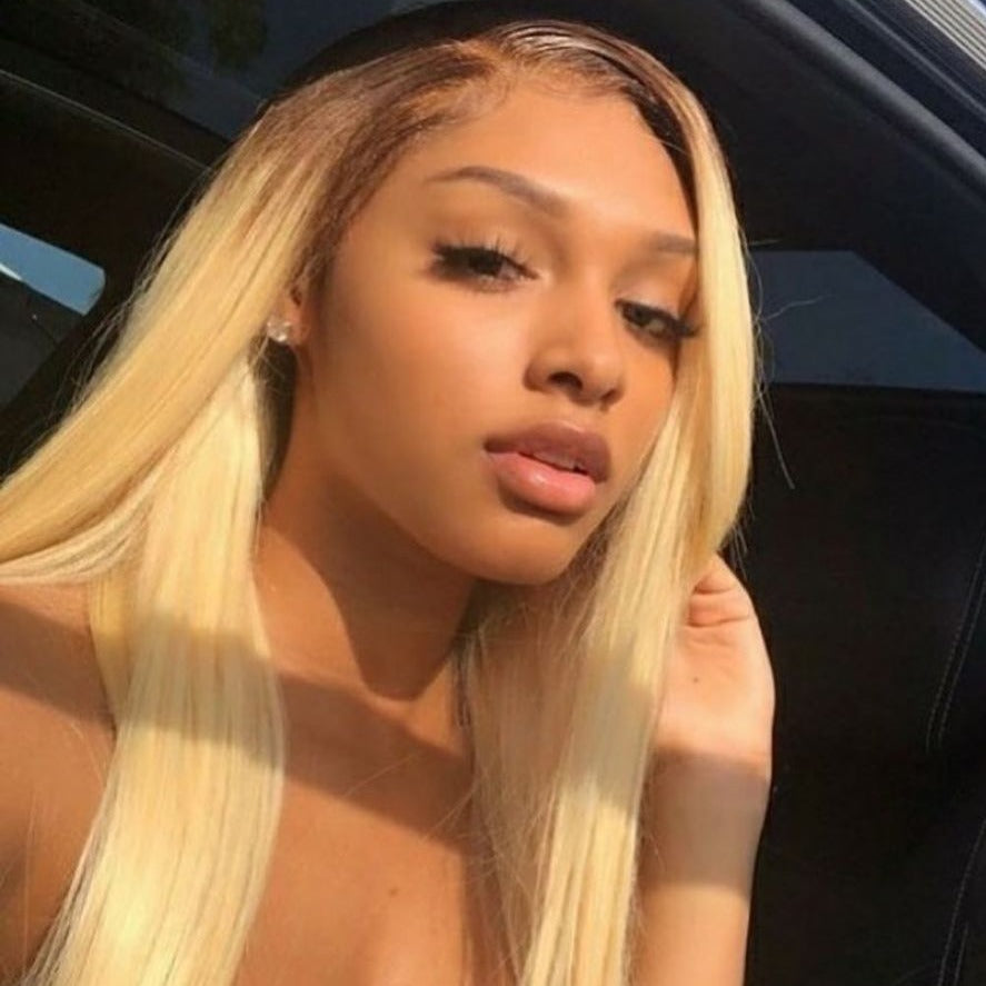 Brazilian Straight Hair 3 Bundles 100% Human Hair Weave Bundles 1B/613 Color Remy Hair Extension Bling Hair - Bling Hair