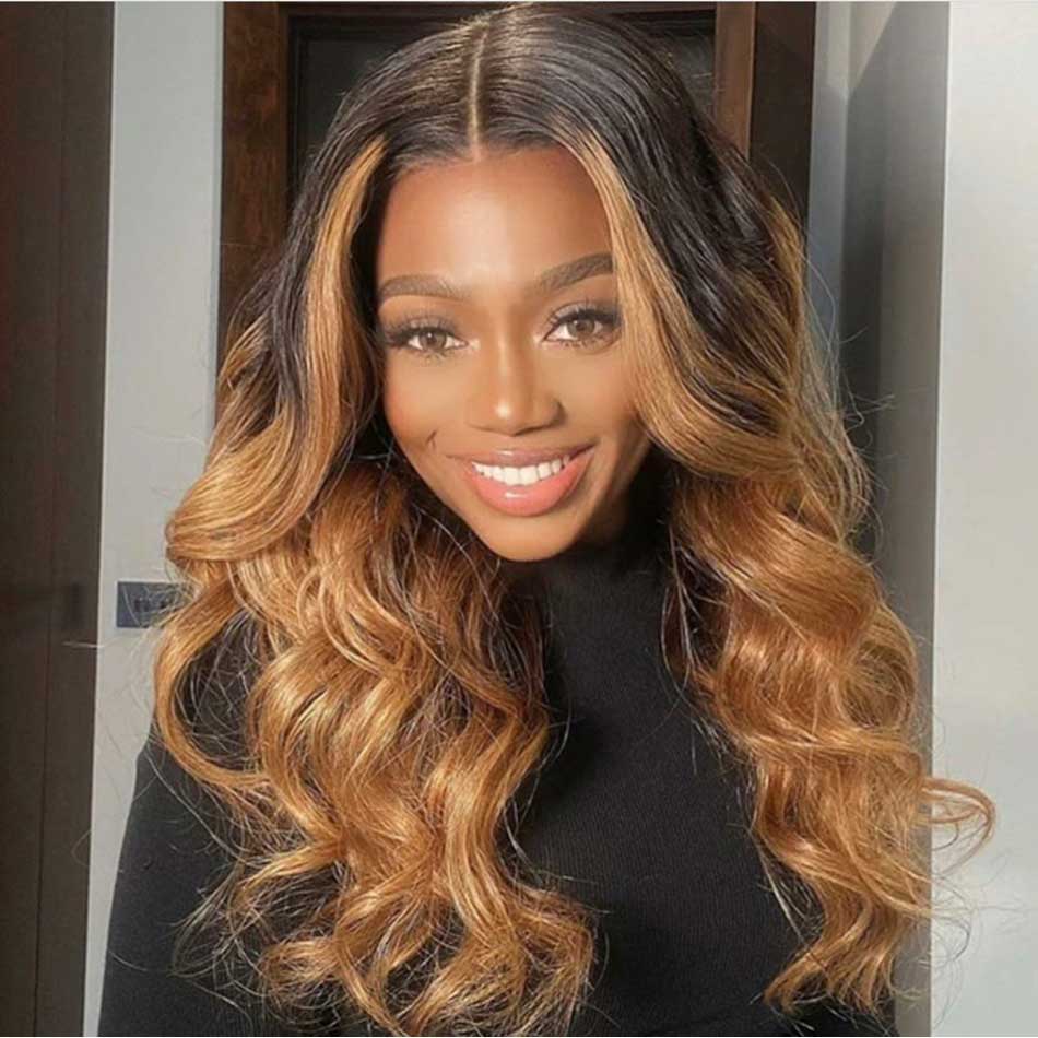 Highlight Wigs Body Wave wig bling hiar