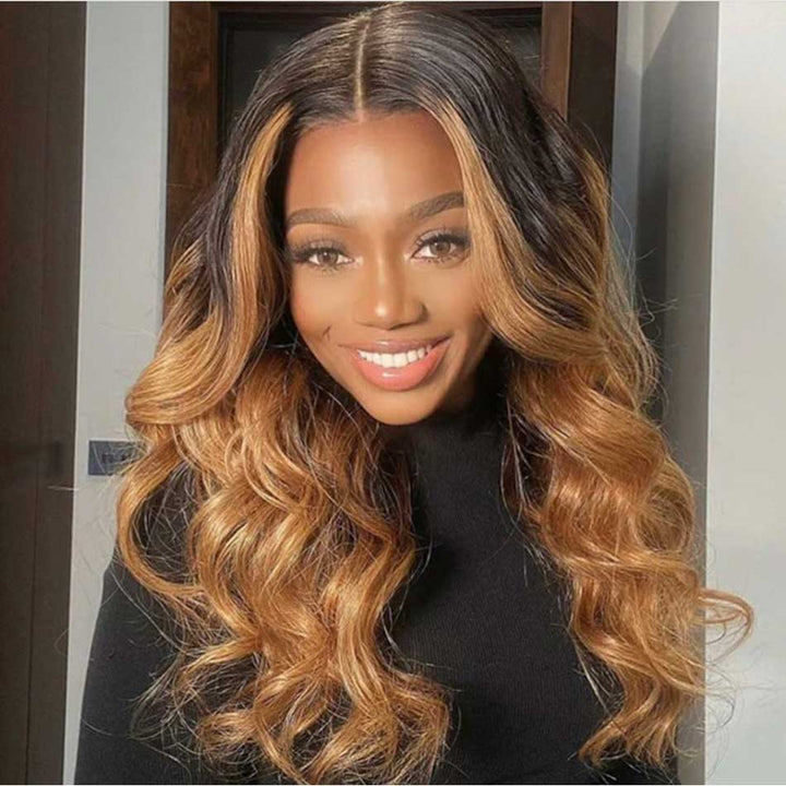 Highlight Wigs Body Wave wig bling hiar
