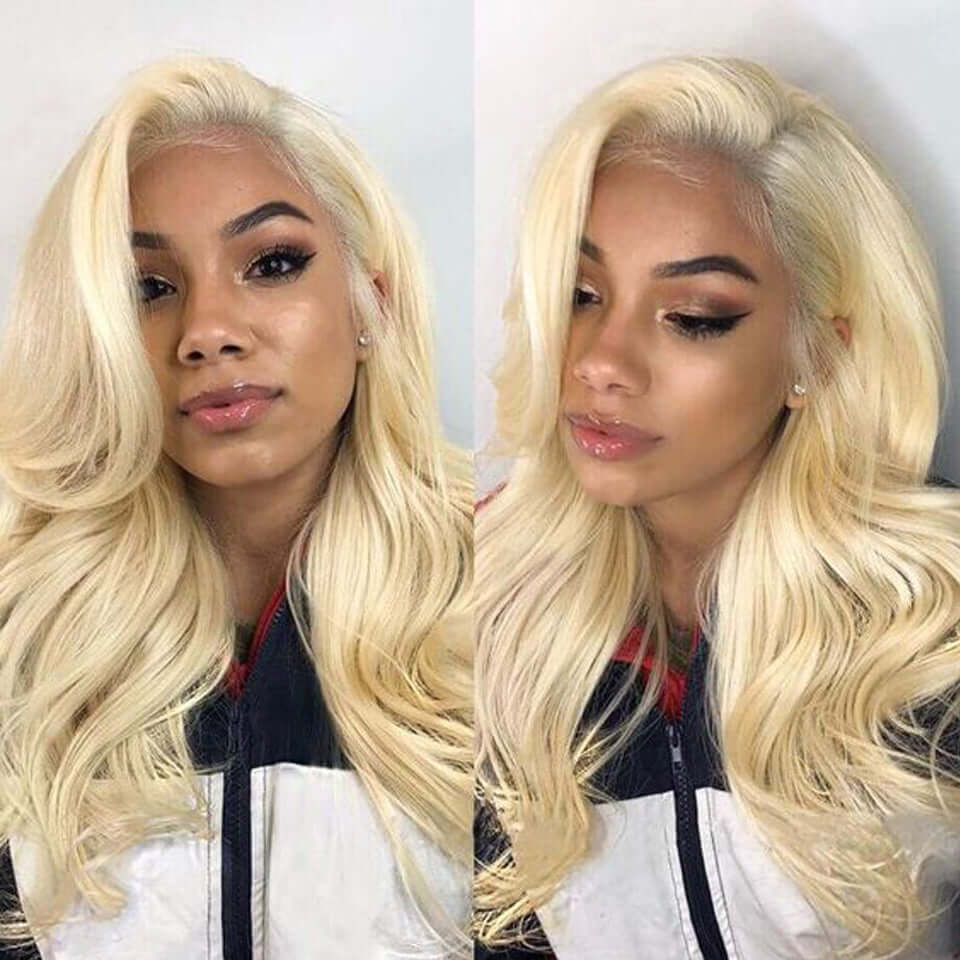 Brazilian Body Wave 3 Bundles 100% Human Hair Weave Bundles 613 Color Virgin Hair 12A Grade Bling Hair