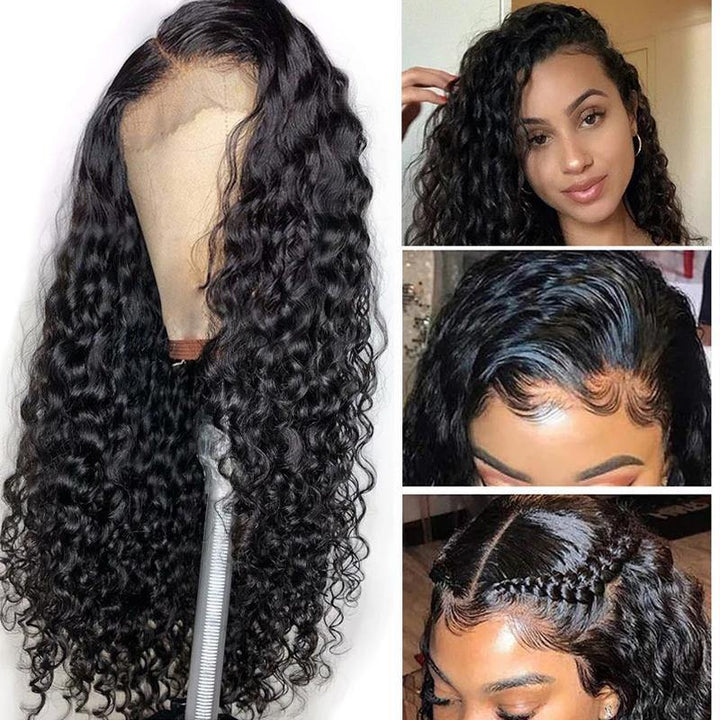 Bling Hair Water Wave 5x5 HD Lace Human Hair Wig Skin Melt Invisible Lace Wig